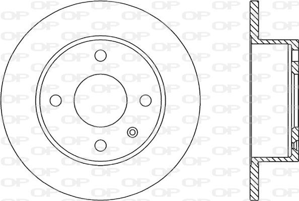 OPEN PARTS Тормозной диск BDR1171.10